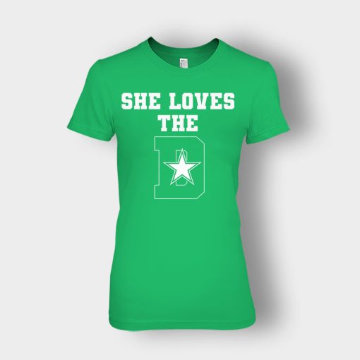 NEW-Dallas-Cowboys-She-Loves-The-D-Ladies-T-Shirt-Irish-Green