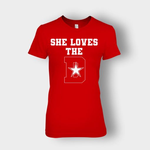 NEW-Dallas-Cowboys-She-Loves-The-D-Ladies-T-Shirt-Red
