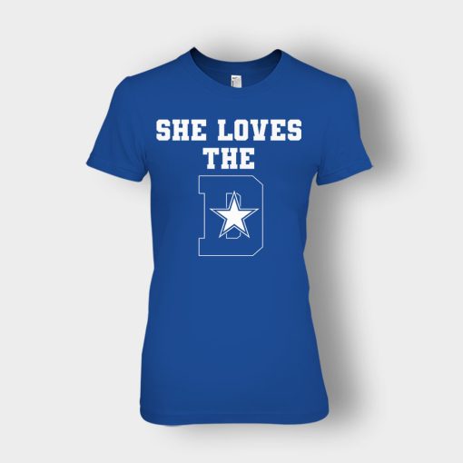 NEW-Dallas-Cowboys-She-Loves-The-D-Ladies-T-Shirt-Royal