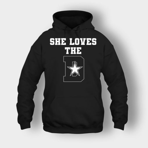 NEW-Dallas-Cowboys-She-Loves-The-D-Unisex-Hoodie-Black