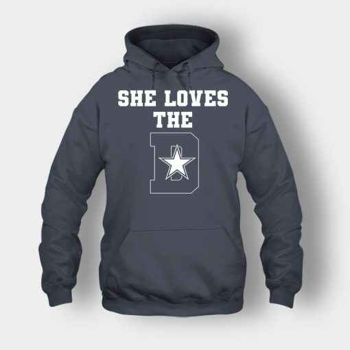 NEW-Dallas-Cowboys-She-Loves-The-D-Unisex-Hoodie-Dark-Heather