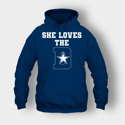 NEW-Dallas-Cowboys-She-Loves-The-D-Unisex-Hoodie-Navy