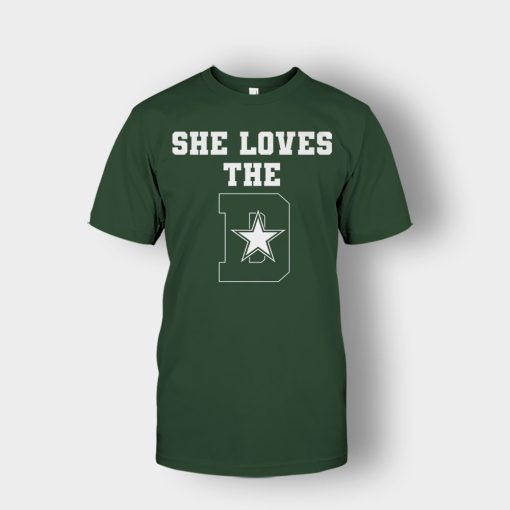 NEW-Dallas-Cowboys-She-Loves-The-D-Unisex-T-Shirt-Forest