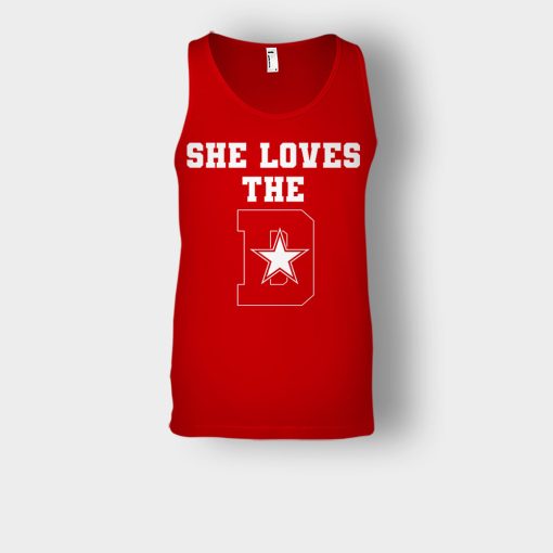 NEW-Dallas-Cowboys-She-Loves-The-D-Unisex-Tank-Top-Red