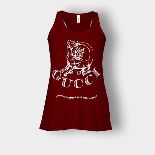 NWT-Gucci-Dragon-Invite-Bella-Womens-Flowy-Tank-Maroon