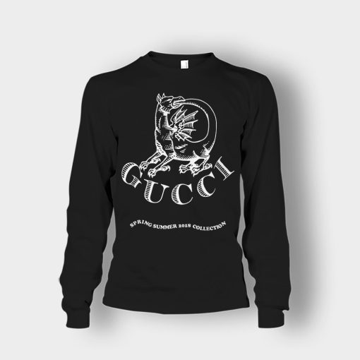 NWT-Gucci-Dragon-Invite-Unisex-Long-Sleeve-Black