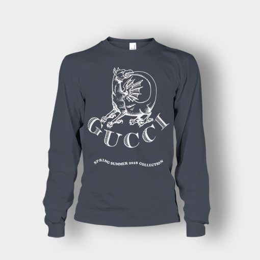 NWT-Gucci-Dragon-Invite-Unisex-Long-Sleeve-Dark-Heather