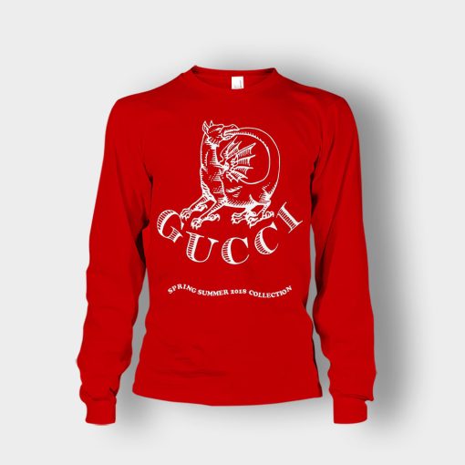 NWT-Gucci-Dragon-Invite-Unisex-Long-Sleeve-Red