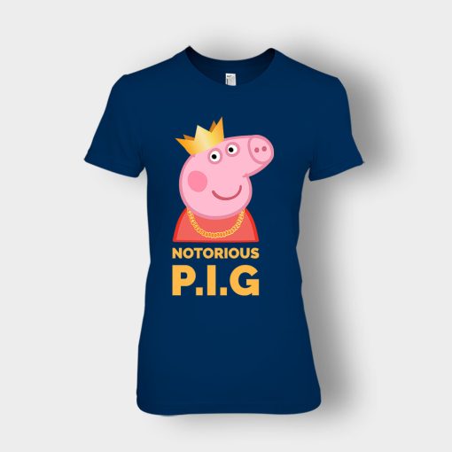 Notorious-Peppa-Pig-Ladies-T-Shirt-Navy