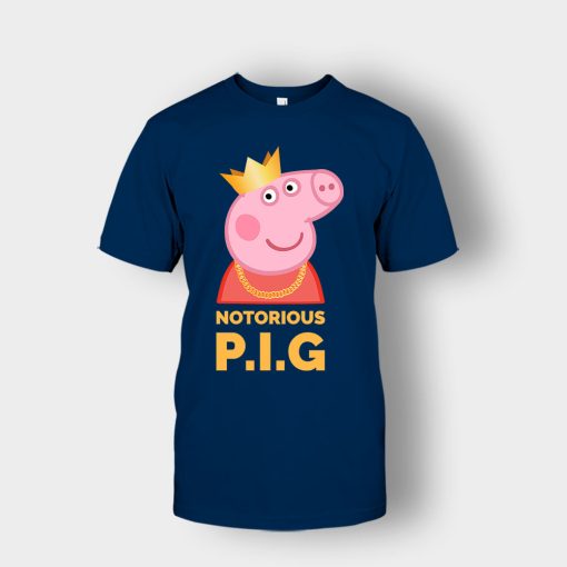 Notorious-Peppa-Pig-Unisex-T-Shirt-Navy