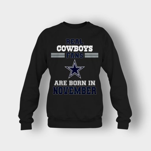 November-Birthday-Dallas-Cowboys-Fan-Crewneck-Sweatshirt-Black