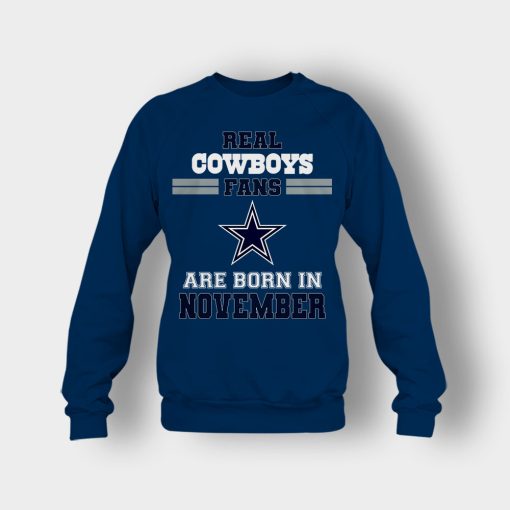 November-Birthday-Dallas-Cowboys-Fan-Crewneck-Sweatshirt-Navy