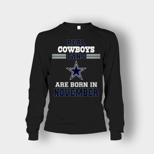 November-Birthday-Dallas-Cowboys-Fan-Unisex-Long-Sleeve-Black