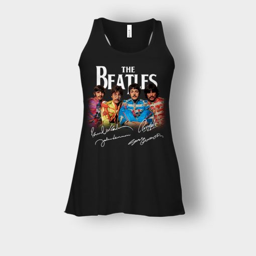 OFFICIAL-The-Beatles-Signatures-Anniversary-Bella-Womens-Flowy-Tank-Black