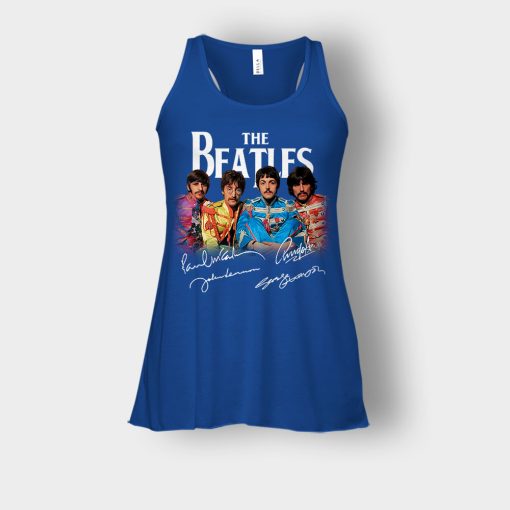 OFFICIAL-The-Beatles-Signatures-Anniversary-Bella-Womens-Flowy-Tank-Royal