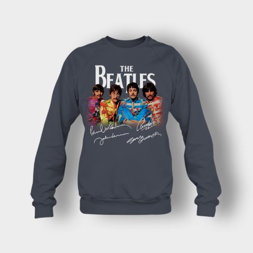 OFFICIAL-The-Beatles-Signatures-Anniversary-Crewneck-Sweatshirt-Dark-Heather