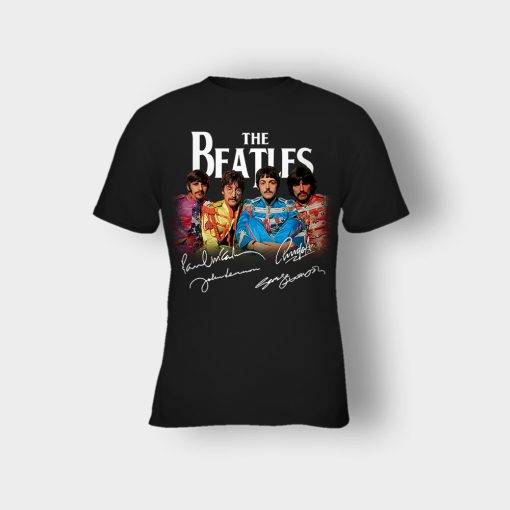 OFFICIAL-The-Beatles-Signatures-Anniversary-Kids-T-Shirt-Black