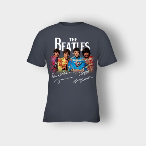 OFFICIAL-The-Beatles-Signatures-Anniversary-Kids-T-Shirt-Dark-Heather
