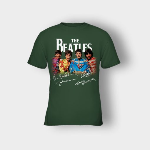 OFFICIAL-The-Beatles-Signatures-Anniversary-Kids-T-Shirt-Forest