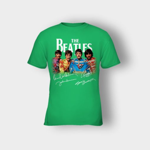 OFFICIAL-The-Beatles-Signatures-Anniversary-Kids-T-Shirt-Irish-Green