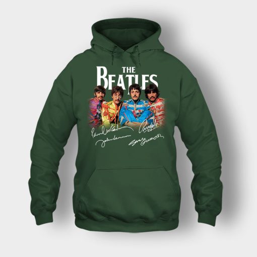 OFFICIAL-The-Beatles-Signatures-Anniversary-Unisex-Hoodie-Forest