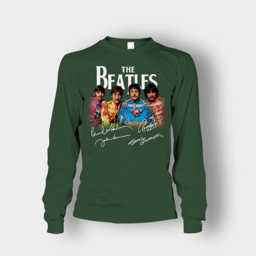 OFFICIAL-The-Beatles-Signatures-Anniversary-Unisex-Long-Sleeve-Forest