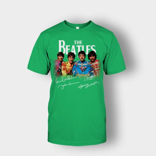 OFFICIAL-The-Beatles-Signatures-Anniversary-Unisex-T-Shirt-Irish-Green