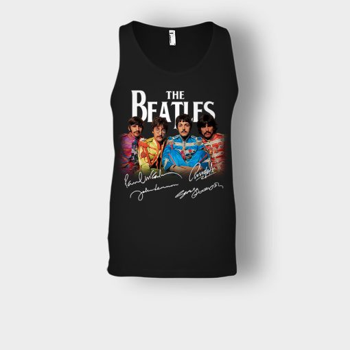 OFFICIAL-The-Beatles-Signatures-Anniversary-Unisex-Tank-Top-Black