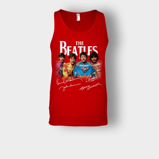 OFFICIAL-The-Beatles-Signatures-Anniversary-Unisex-Tank-Top-Red