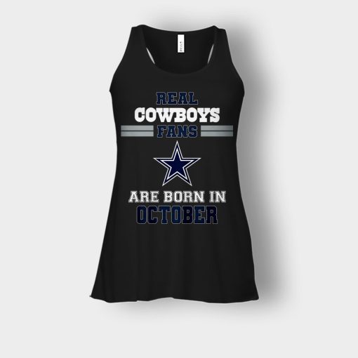 October-Birthday-Dallas-Cowboys-Fan-Bella-Womens-Flowy-Tank-Black