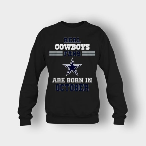 October-Birthday-Dallas-Cowboys-Fan-Crewneck-Sweatshirt-Black