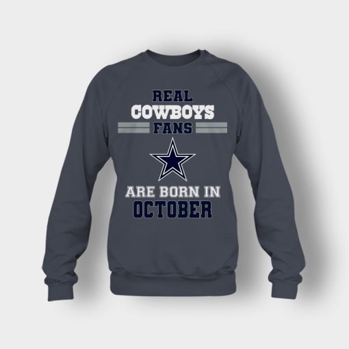 October-Birthday-Dallas-Cowboys-Fan-Crewneck-Sweatshirt-Dark-Heather