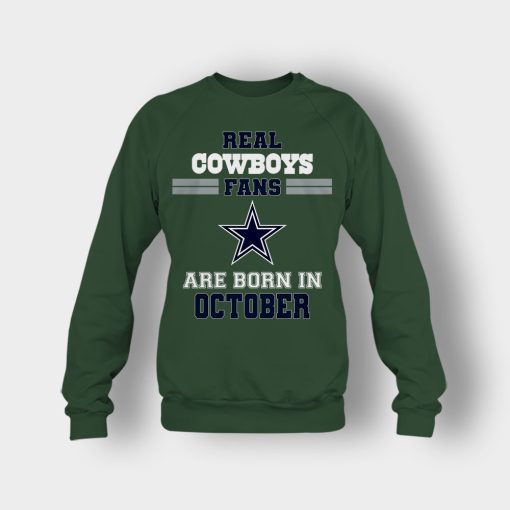 October-Birthday-Dallas-Cowboys-Fan-Crewneck-Sweatshirt-Forest