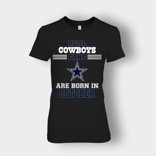 October-Birthday-Dallas-Cowboys-Fan-Ladies-T-Shirt-Black