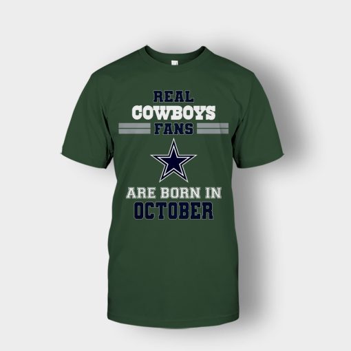 October-Birthday-Dallas-Cowboys-Fan-Unisex-T-Shirt-Forest