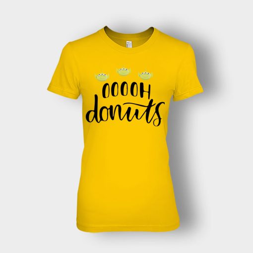 Ooooh-Donuts-Alien-Disney-Toy-Story-Ladies-T-Shirt-Gold