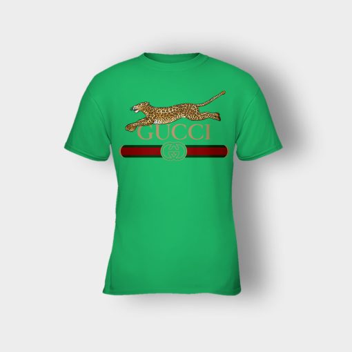 Panther-Fashion-Gucci-Inspired-Kids-T-Shirt-Irish-Green