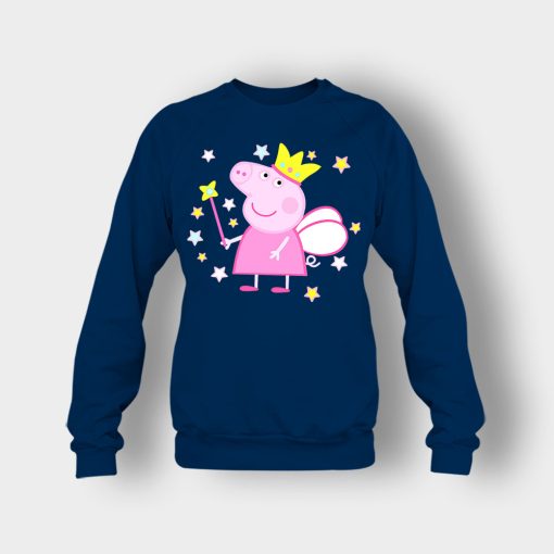 Peppa-Fairy-Pig-Crewneck-Sweatshirt-Navy