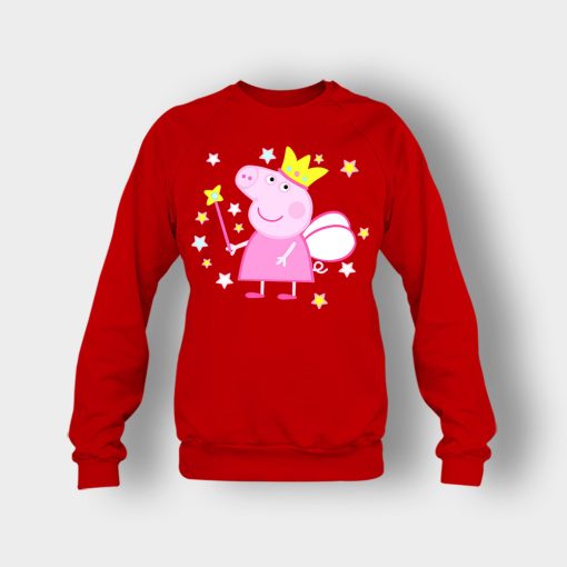 Peppa-Fairy-Pig-Crewneck-Sweatshirt-Red