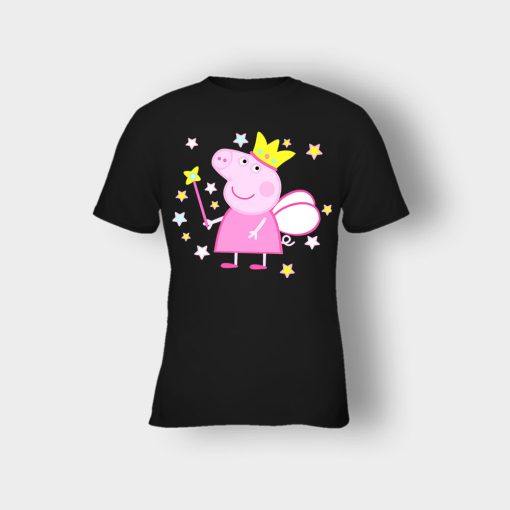 Peppa-Fairy-Pig-Kids-T-Shirt-Black