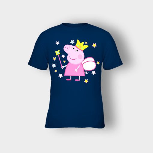 Peppa-Fairy-Pig-Kids-T-Shirt-Navy