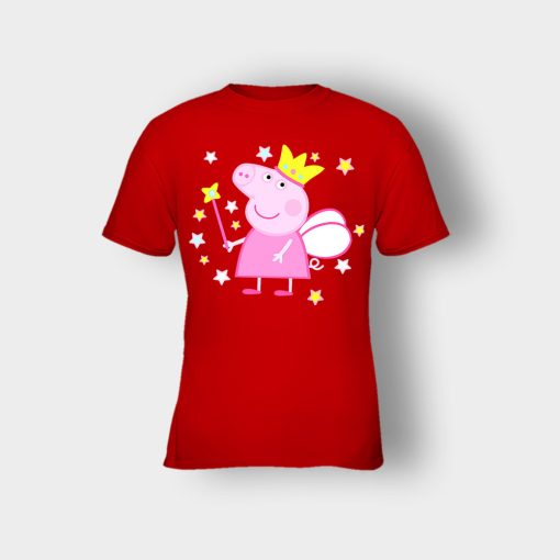 Peppa-Fairy-Pig-Kids-T-Shirt-Red