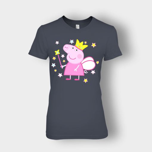 Peppa-Fairy-Pig-Ladies-T-Shirt-Dark-Heather