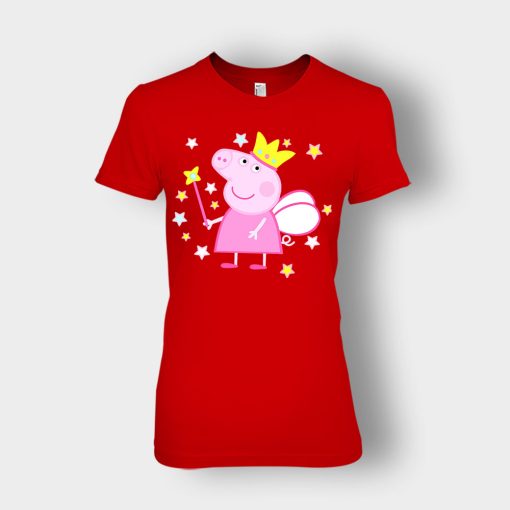 Peppa-Fairy-Pig-Ladies-T-Shirt-Red