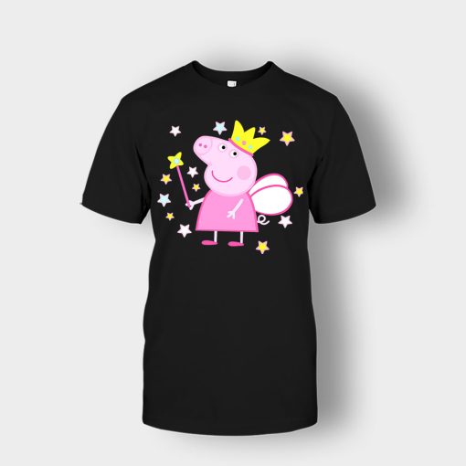 Peppa-Fairy-Pig-Unisex-T-Shirt-Black