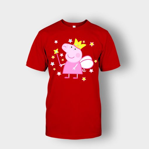 Peppa-Fairy-Pig-Unisex-T-Shirt-Red