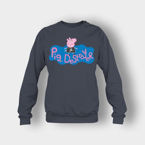 Peppa-Pig-Destroyer-Grindcore-Parody-Crewneck-Sweatshirt-Dark-Heather
