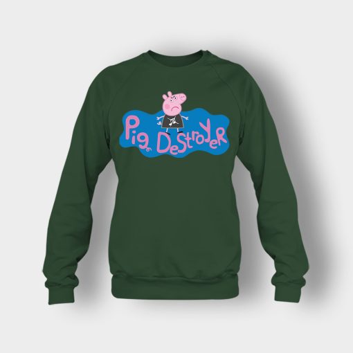 Peppa-Pig-Destroyer-Grindcore-Parody-Crewneck-Sweatshirt-Forest