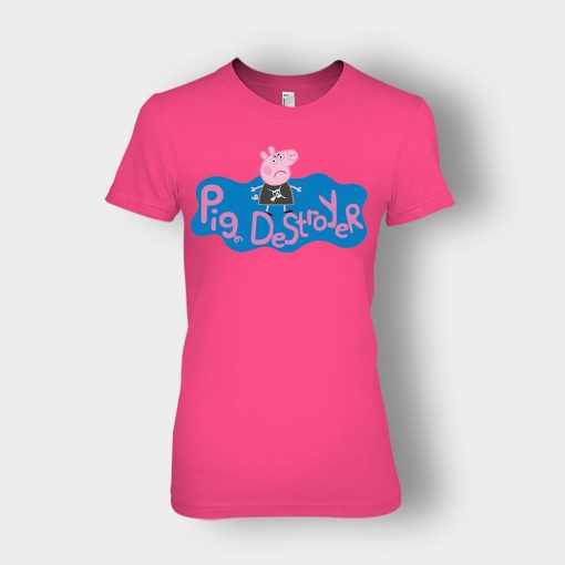 Peppa-Pig-Destroyer-Grindcore-Parody-Ladies-T-Shirt-Heliconia