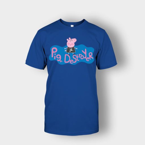 Peppa-Pig-Destroyer-Grindcore-Parody-Unisex-T-Shirt-Royal